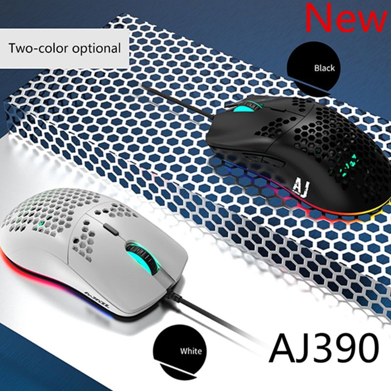 Souris-Gaming-filaire-légère-AJ390,-ajourée,-6-DPI,-ajustable-avec-7-clés-AJ390R,-nouveauté-2020 Souris Gaming filaire légère AJ390, ajourée, 6 DPI, ajustable avec 7 clés AJ390R, nouveauté 2020