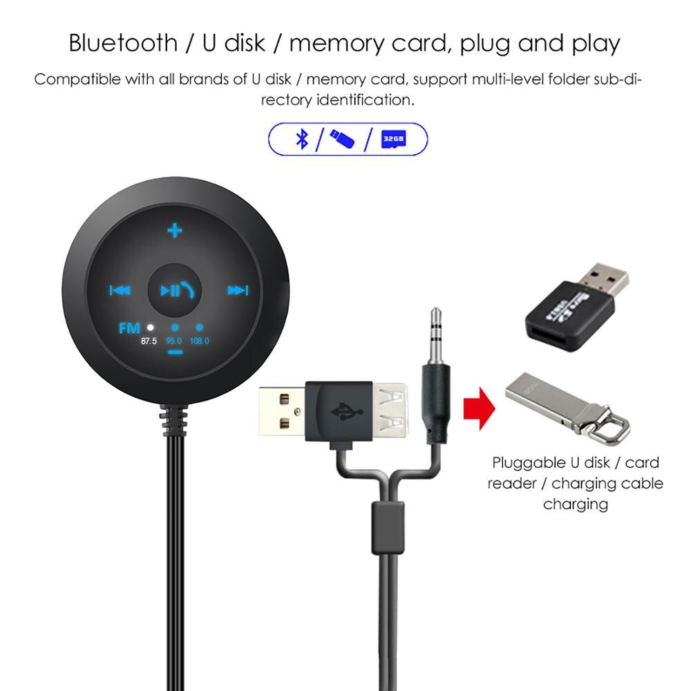 Onever-haut-parleur-Bluetooth-pour-voiture,-alimentation-USB,-Radio-FM,-AUX,-sans-fil,-mains-libres,-Kit-d'appel-de-voiture,-adaptateur-récepteur-de-musique-avec-affichage-de-LED Onever-haut-parleur Bluetooth pour voiture, alimentation USB, Radio FM, AUX, sans fil, mains libres, Kit d'appel de voiture, adaptateur récepteur de musique avec affichage de LED