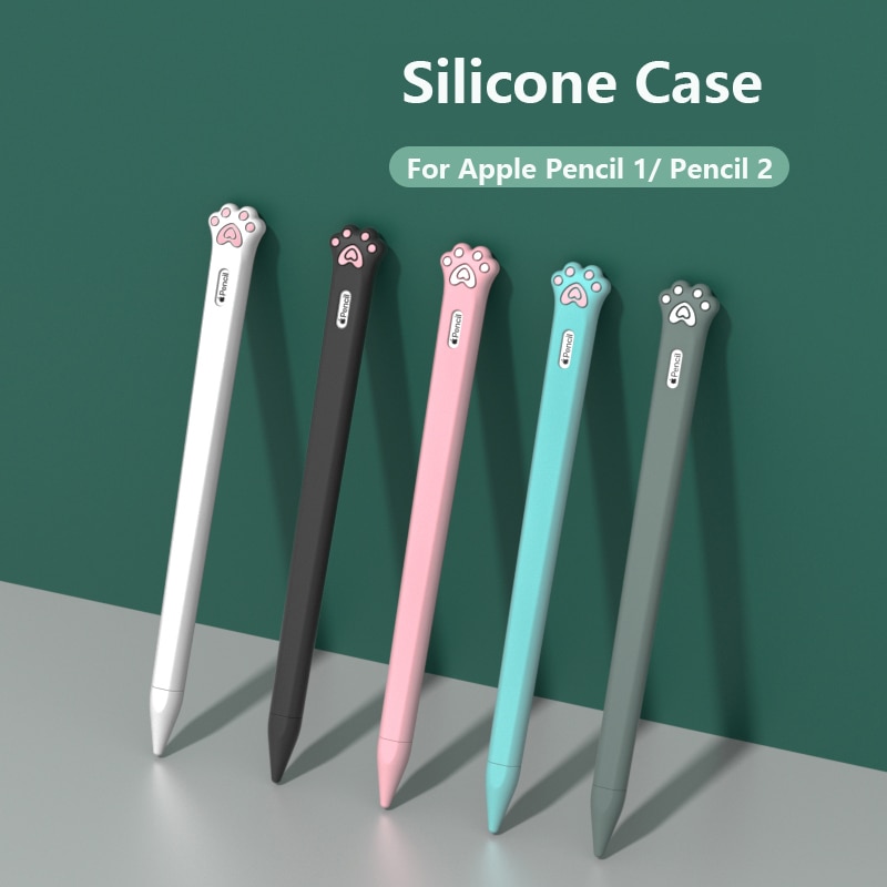 Étui-en-Silicone-pour-Apple-crayon-2-1st-2-étui-à-crayons-tablette-tactile-stylet-housse-de-protection-pochette-Portable-étui-en-Silicone-souple Étui en Silicone pour Apple crayon 2 1st 2 étui à crayons tablette tactile stylet housse de protection pochette Portable étui en Silicone souple