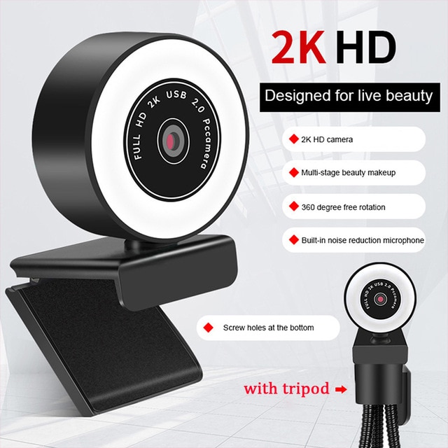 Webcam-HD-1080P-2K-avec-lumière-de-remplissage-de-Microphone-pour-bureau-Mini-caméras-supérieures-rotatives-de-360-°-pour-le-travail-de-conférence-d'appel-en-direct-vidéo Webcam HD 1080P 2K avec lumière de remplissage de Microphone pour bureau Mini caméras supérieures rotatives de 360 ° pour le travail de conférence d'appel en direct vidéo