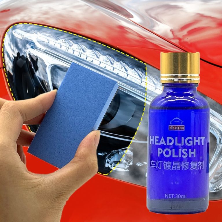 Kit Réparation Phare Voiture ZoneYan 800g - Liquide Avec Accessoires Pour Jaunissement Et Rayures