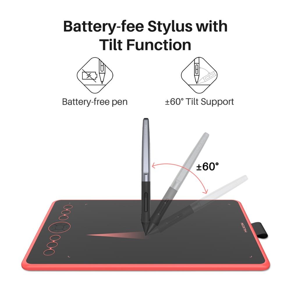 Tablette-de-dessin-graphique-Huion-H320M-et-tablette-d'écriture-numérique-LCD-avec-stylet-sans-batterie-pour-Android/PC Tablette de dessin graphique Huion H320M et tablette d'écriture numérique LCD avec stylet sans batterie pour Android/PC