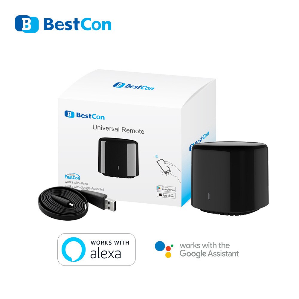 2020-Broadlink-Bestcon-RM4C-Mini-maison-intelligente-WiFi-IR-télécommande-Module-d'automatisation-commutateur-Compatible-avec-Alexa-Google-Home 2020 Broadlink Bestcon RM4C Mini maison intelligente WiFi IR télécommande Module d'automatisation commutateur Compatible avec Alexa Google Home