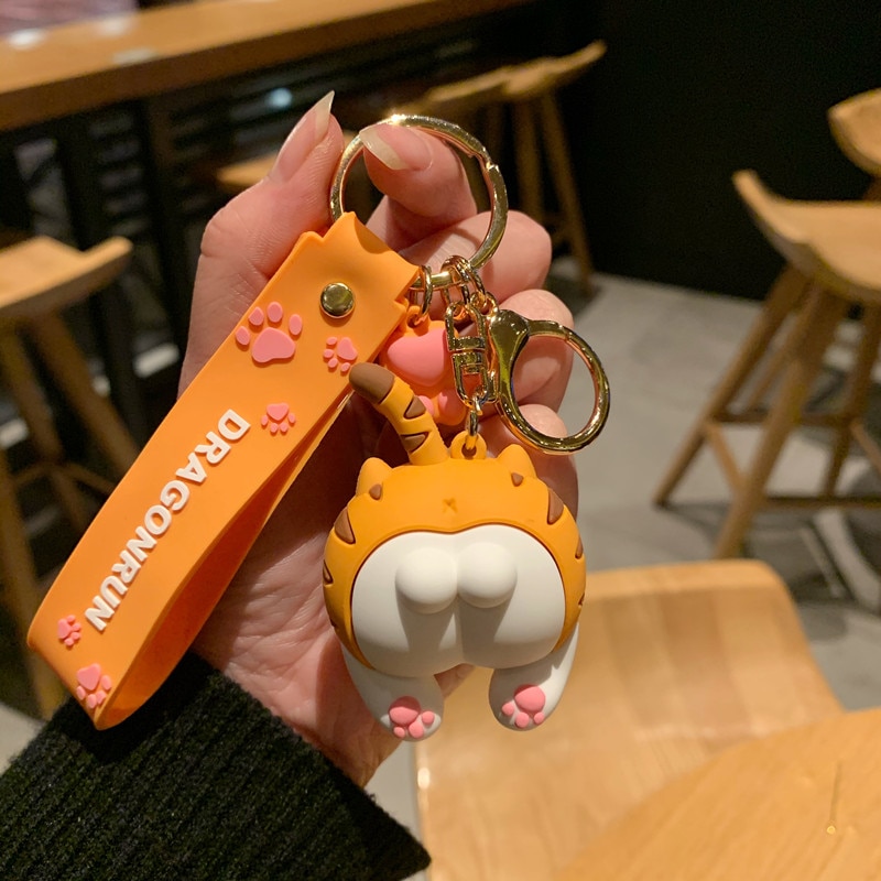 Porte-clés-au-bout-de-chat-pour-femme,-jouet-pour-enfant,-paire-mignonne-d'amoureux,-ornement-de-Couple,-ornement-de-voiture,-lanière,-cadeau-pour-fille,-Kawaii Porte-clés au bout de chat pour femme, jouet pour enfant, paire mignonne d'amoureux, ornement de Couple, ornement de voiture, lanière, cadeau pour fille, Kawaii