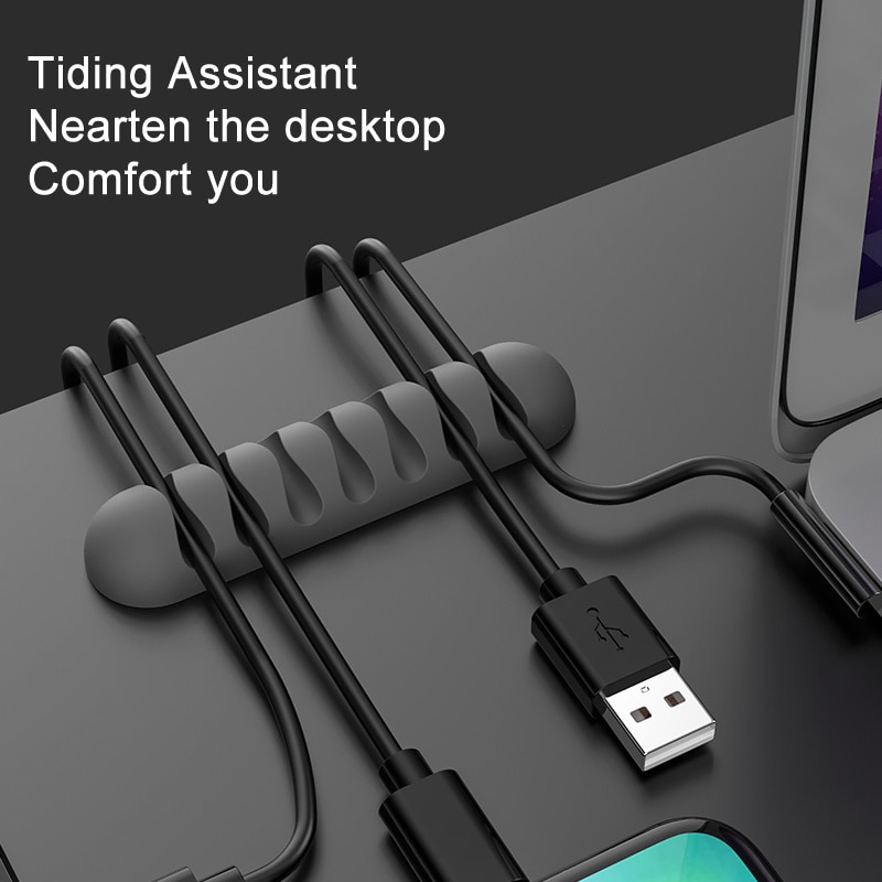 Câble-intelligent-enrouleur-Flexible-Silicone-cordon-gestion-pince-à-support-de-câbles-pour-USB-câble-souris-casque-écouteur-câble-réseau Câble intelligent enrouleur Flexible Silicone cordon gestion pince à support de câbles pour USB câble souris casque écouteur câble réseau