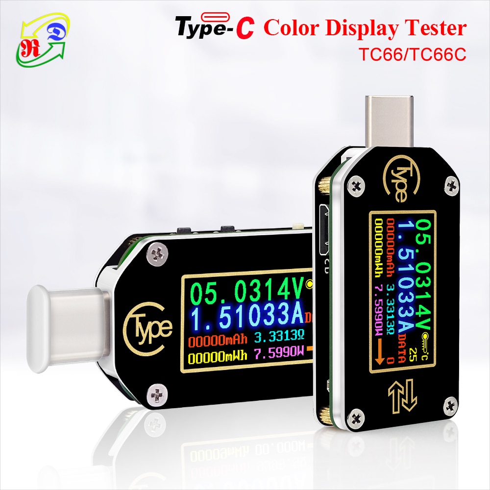 RD-TC66/TC66C-type-c-PD-déclencheur-USB-C-voltmètre-ampèremètre-tension-2-voies-compteur-de-courant-multimètre-PD-chargeur-batterie-USB-testeur RD TC66/TC66C type-c PD déclencheur USB-C voltmètre ampèremètre tension 2 voies compteur de courant multimètre PD chargeur batterie USB testeur
