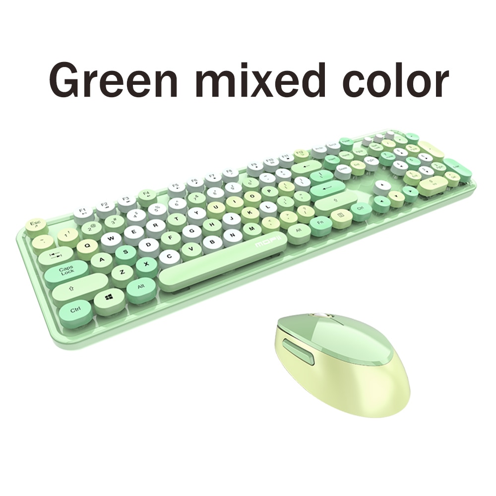 Ensemble-de-clavier-et-souris-sans-fil-Portable,-2.4Ghz,-couleurs-variées,-universel-pour-filles Ensemble de clavier et souris sans fil Portable, 2.4Ghz, couleurs variées, universel pour filles