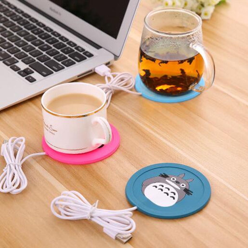 USB-plus-chaud-Gadget-dessin-animé-Silicone-mince-tasse-Pad-café-thé-boisson-usb-chauffe-plateau-tasse-Pad-beau-cadeau USB plus chaud Gadget dessin animé Silicone mince tasse-Pad café thé boisson usb chauffe plateau tasse Pad beau cadeau
