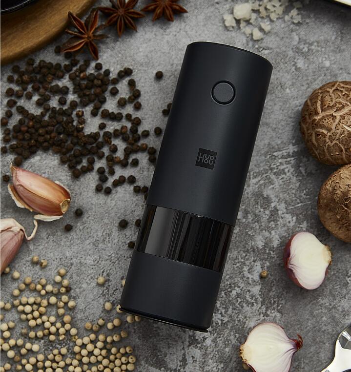 Nouveau-Xiaomi-Huohou-5-en-1-réglable-électrique-poivre-sel-moulin-à-épices-moulin-assaisonnement-cuisine-outils-meulage-pour-la-cuisson Nouveau Xiaomi Huohou 5 en 1 réglable électrique poivre sel moulin à épices moulin assaisonnement cuisine outils meulage pour la cuisson