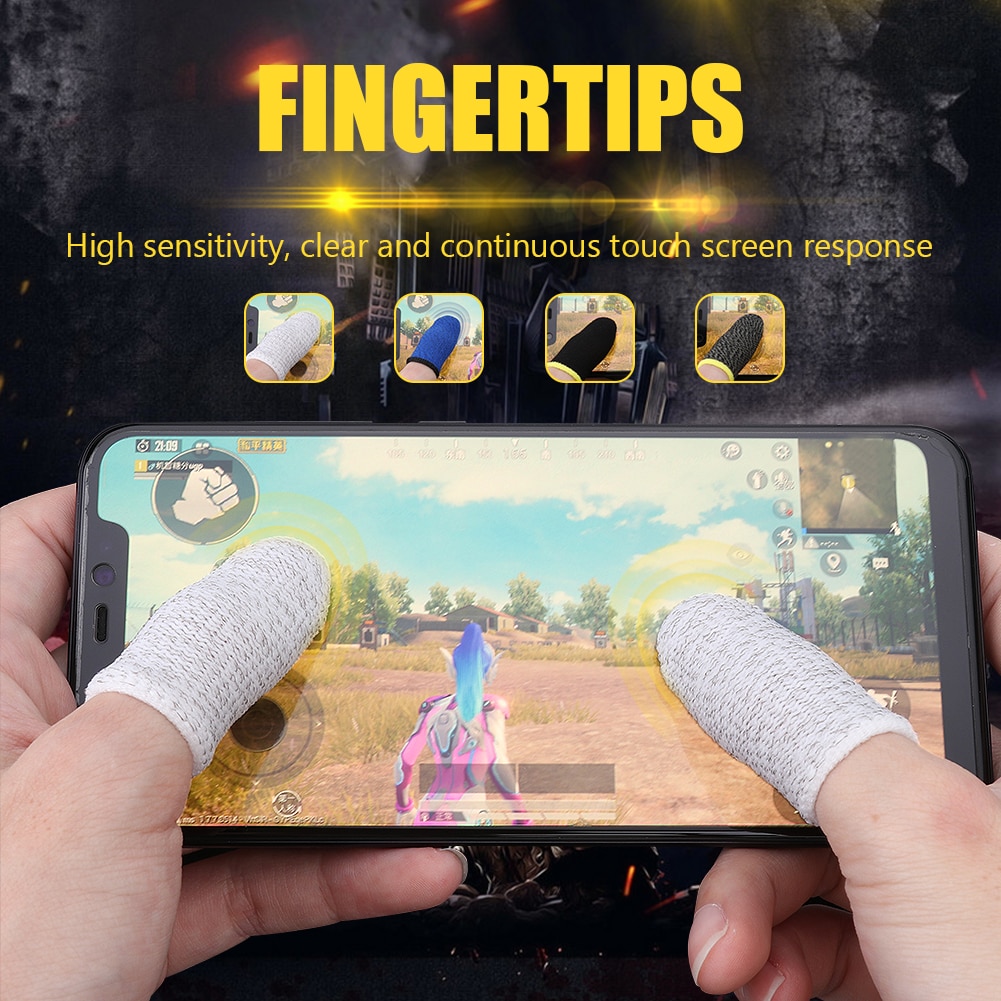 Contrôleur-de-jeu-de-couverture-de-doigt-de-2-pièces-pour-PUBG-résistant-à-la-sueur Contrôleur de jeu de couverture de doigt de 2 pièces pour PUBG résistant à la sueur
