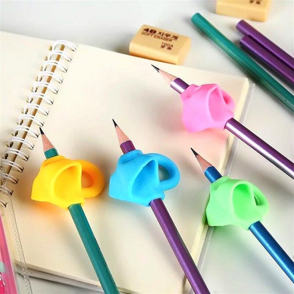 Embouts De Crayon Anti-mastication En Silicone - Lot De 6 Formes Griffes De Chat, Couleurs Vives, Pour Enfants, école, Récompenses