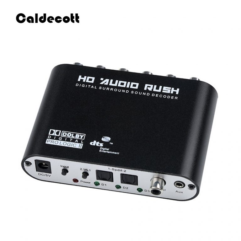 Décodeur Audio Numérique 5.1 SODIAL – Convertisseur DTS/AC3 Gear LPCM Vers 5.1 – Noir