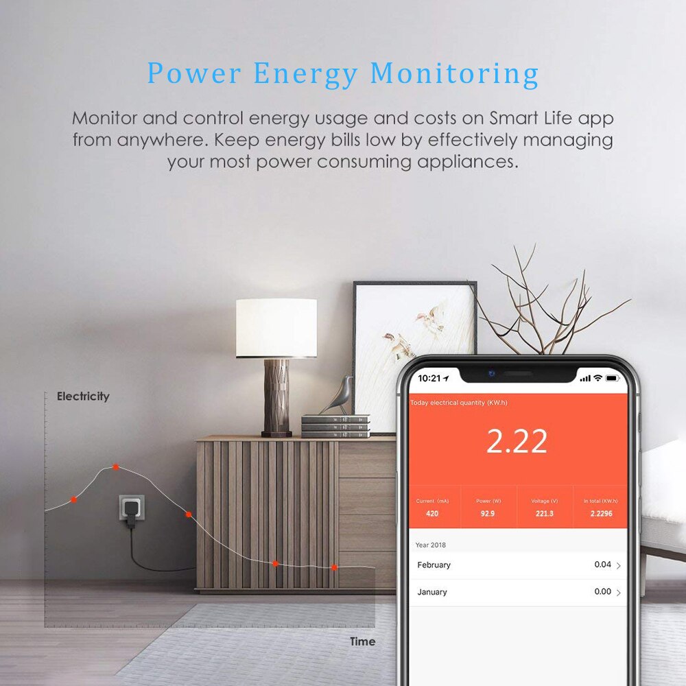 AVATTO-prise-Wifi-intelligente-|-Prise-de-courant,-avec-moniteur-d'alimentation,-16A-ue-RGB-Tuya,-sortie-de-vie,-avec-Google-Home,-télécommande-vocale-Alexa AVATTO-prise Wifi intelligente | Prise de courant, avec moniteur d'alimentation, 16A ue RGB Tuya, sortie de vie, avec Google Home, télécommande vocale Alexa