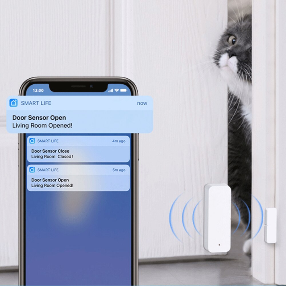 Capteur-de-porte/fenêtre,-ouverture,-fermeture,-tuya,-application-wi-fi,-télécommande,-Compatible-avec-Alexa-et-Google-Assistant Capteur de porte/fenêtre, ouverture, fermeture, tuya, application wi-fi, télécommande, Compatible avec Alexa et Google Assistant
