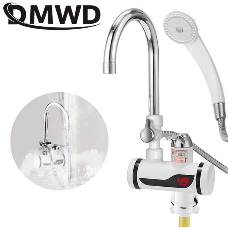 DMWD-robinet chauffe-eau instantané électrique, pour douche ou cuisine,  puissance 3000W, ✓ Meilleur prix au Maroc